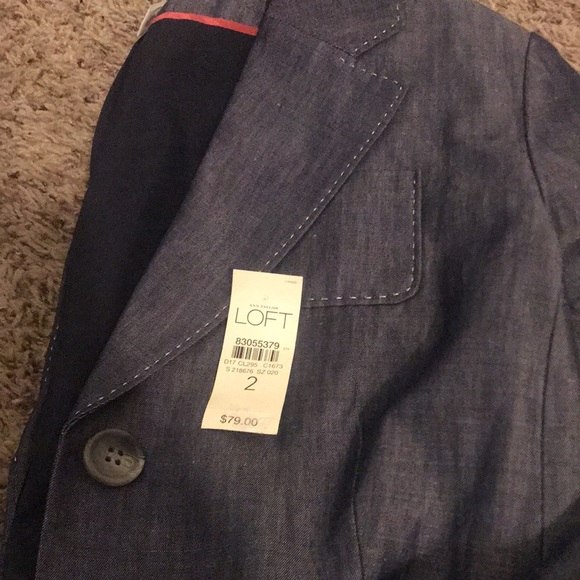 Ann Taylor LOFT Blue Blazer - Size 2 - Picture 4 of 4